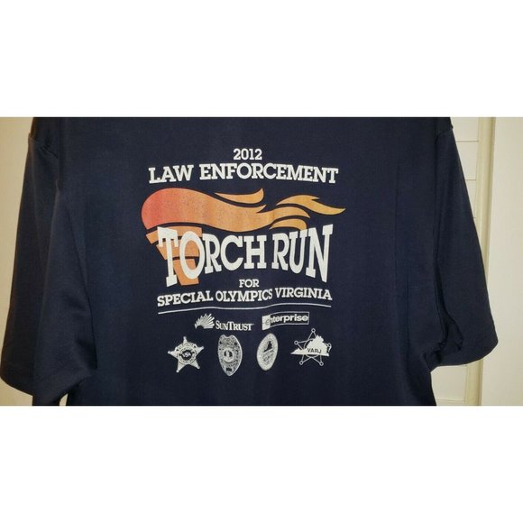 2012 LAW ENFORCEMENT TORCH RUN VIRGINIA short sleeve XL B6 - Picture 5 of 10